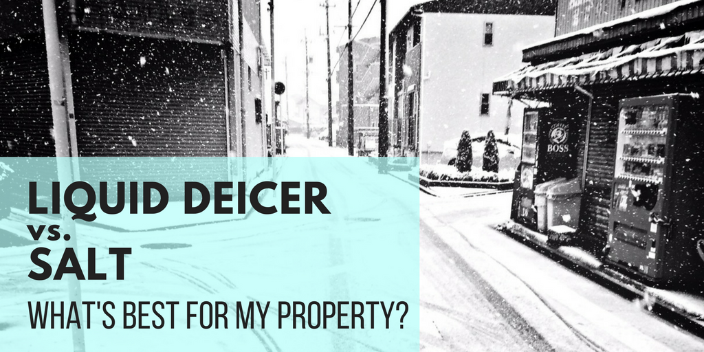 Liquid Deicer vs. Salt for Removing Ice Schill Grounds Management